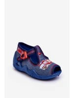 Dětské Sandály Papcie Befado Hasičský Vůz 217P118 Modré Dětské Sandály Papcie Befado Hasičský Vůz 217P118 Modré