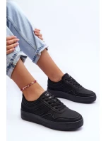 Dámská Sportovní Obuv Sneakersy Černé-Stříbrné Aruba