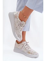 Semišové perforované dámské polobotky Vinceza 79603 šedé Semišové perforované dámské polobotky Vinceza 79603 šedé