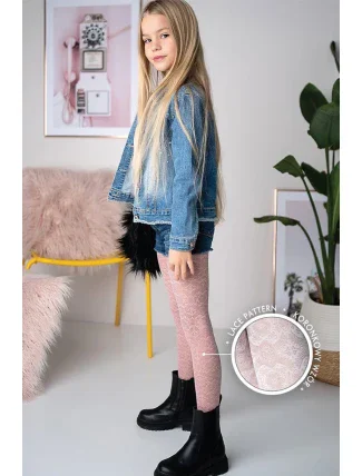 DÍVČÍ VZOROVANÉ PUNČOCHÁČE CHARLOTTE DR2304