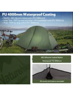 Turistický stan Naturehike NH18A095-D - lesní zelená Turistický stan Naturehike NH18A095-D - lesní zelená