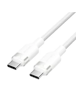 Opletený kabel USB-C na USB-C Vention 3A 480Mbps 60W PD 1m bílý