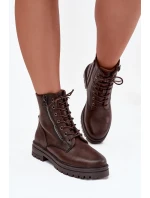 Dámské zateplené workery Ivonelle – čokoládové