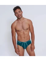 Pánské slipy men Start Midi C2P box - UNKNOWN - modrozelené V017 - SLOGGI