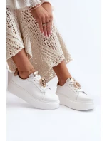 Dámské kožené tenisky CheBello 4411 bílé