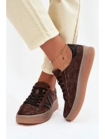 Dámské tenisky Vinceza 79597 na platformě hnědé