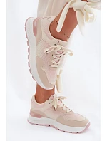 Dámské tenisky na platformě Béžové Lelmira