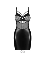 Dámská svůdná košilka Dominna chemise černá - Obsessive