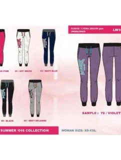 Dámské dlouhé kalhoty LEONE LW1015/S16 šedé "M"