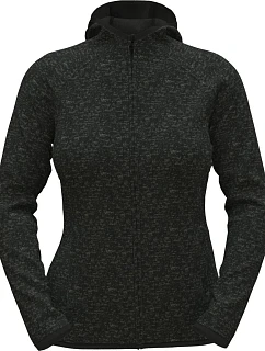Stedman Lux Knit Fleece Jacket Women Dámská pletená fleecová bunda s kapucí 05.5560 black opal heather