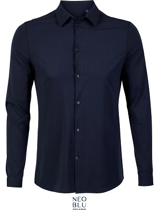 NEOBLU Balthazar Men Košile s dlouhým rukávem 24.3198 night blue