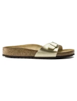 Dámské žabky Birkenstock Madrid Birko-Flor Gold regular wide (1016106) dámské Dámské žabky Birkenstock Madrid Birko-Flor Gold regular wide (1016106) dámské