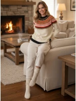 Dámský svetr RUBY GLOW beige FashionStreet MY2378