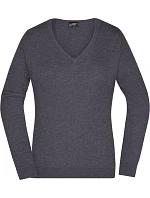 Daiber JN 658 Dámský svetr s výstřihem do V 02.0658 anthracite melange Daiber JN 658 Dámský svetr s výstřihem do V 02.0658 anthracite melange