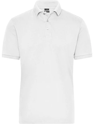 Daiber JN 1806 Pánské pracovní elastické bio polo - Solid 02.1806 white Daiber JN 1806 Pánské pracovní elastické bio polo - Solid 02.1806 white