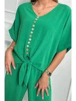 Souprava halenky a kalhot zelená