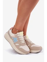 Dámské Sneakersy Na Platformě Béžové Tenanela