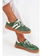 Dámské Velurové Tenisky Na Platformě Zelené Marisae
