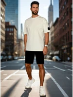 FashionStreet pánská bílá souprava AX0806