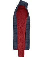 Daiber JN 742 Pánská pletená hybridní bunda 02.0742 red melange/anthracite melange