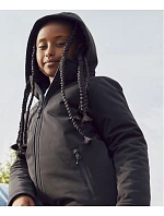 Clique Padded Hooded Softshell Junior Dětská zateplená softshellová bunda s kapucí 67.0906 black Clique Padded Hooded Softshell Junior Dětská zateplená softshellová bunda s kapucí 67.0906 black