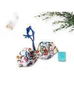 Vrchní díl plavek B1916-60013 smetanovo-modrý - Selmark Vrchní díl plavek B1916-60013 smetanovo-modrý - Selmark