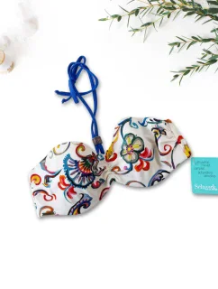 Vrchní díl plavek B1916-60013 smetanovo-modrý - Selmark