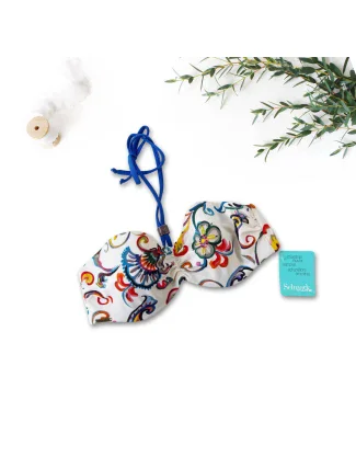 Vrchní díl plavek B1916-60013 smetanovo-modrý - Selmark Vrchní díl plavek B1916-60013 smetanovo-modrý - Selmark