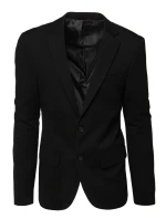 Pánské jednořadové sako černé FashionStreet MX0631 Pánské jednořadové sako černé FashionStreet MX0631