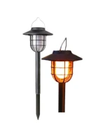 SOLÁRNÍ LAMPA S EFEKTEM PLAMENE 2V1 6LED SMD