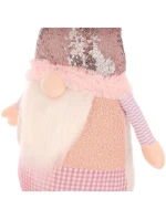 DEKORATIVNÍ TRPASLÍK S FLITRY 50CM RŮŽOVÝ