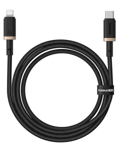 Kabel Baseus Dura Type C 20W 1m (černý/zlatý)