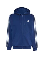 Pánská mikina adidas Essentials 3-Stripes Fleece Full-Zip Hoodie, tmavě modrá KY4144 Pánská mikina adidas Essentials 3-Stripes Fleece Full-Zip Hoodie, tmavě modrá KY4144