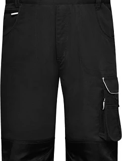 Daiber JN 879 (62) Pracovní kalhoty s laclem - Solid 02.879X black