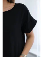 Šaty s kapsami černý