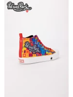 Tenisky Pol'and'Rock Festival X Big Star SS174504 Zeleno-žluté Tenisky Pol'and'Rock Festival X Big Star SS174504 Zeleno-žluté