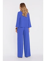 M905 Elegantní halenka s volnými rukávy - modrá M905 Elegantní halenka s volnými rukávy - modrá