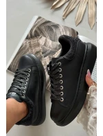 Dámské kožené tenisky GOE – černé