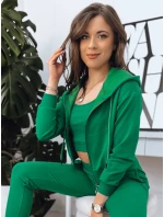 Dámská mikina MY LOVE zelená FashionStreet BY1197