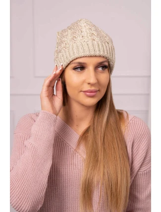 Dámská čepice Kalina K362 light beige Dámská čepice Kalina K362 light beige
