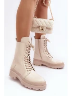 Dámské pracovní boty z ekokože světle béžové Irande