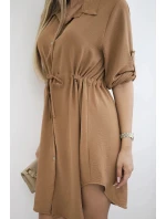 Šaty se zapínáním na knoflíky30112 tmavě hnědé - Kesi Šaty se zapínáním na knoflíky30112 tmavě hnědé - Kesi