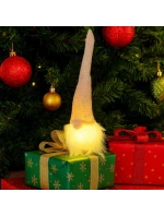 DEKORATIVNÍ LED SANTA CLAUS 25CM RŮŽOVÁ