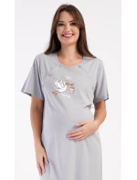 Dámská noční košile mateřská Čáp s miminkem Dámská noční košile mateřská Čáp s miminkem