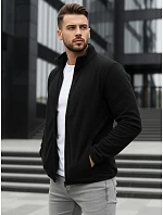 Pánská mikina na zip černá FashionStreet BX4771