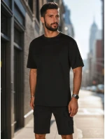 Pánská černá souprava FashionStreet AX0807