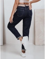 Dámské džíny mom fit navy blueFashionStreet UY2781
