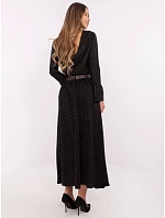 Elegantní maxi sukně s ozdobným lemem černá (19720) Elegantní maxi sukně s ozdobným lemem černá (19720)