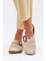 Dámské Pantofle S Přezkou Inblu Béžové TF000001