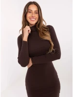 RV SK šaty R5133.07P tmavě hnědé